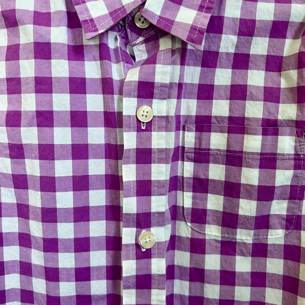 Mini Boden Purple and White Button Down - Picture 2 of 4